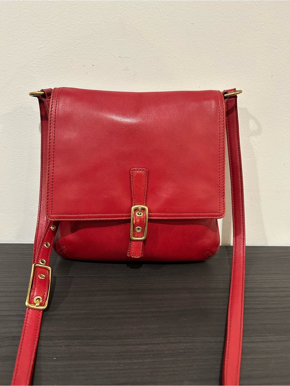 Coach Vintage Legacy Slim Crossbody Bag in Red EUC